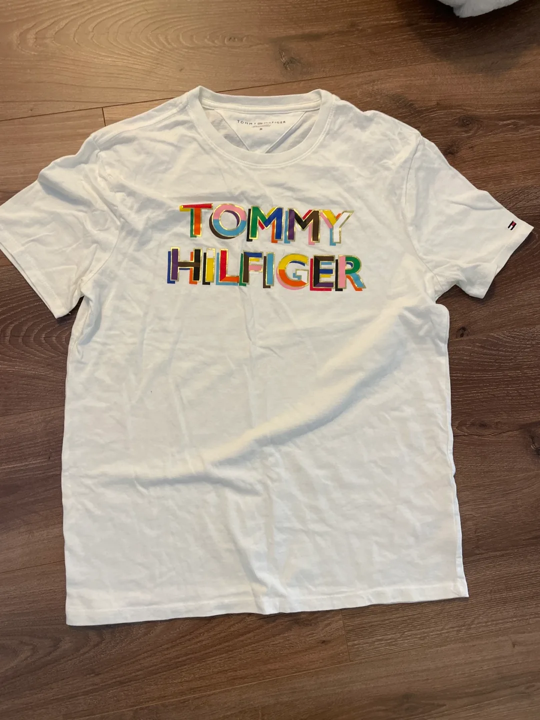 Tommy Hilfiger White T-Shirt - Size M thumbnail