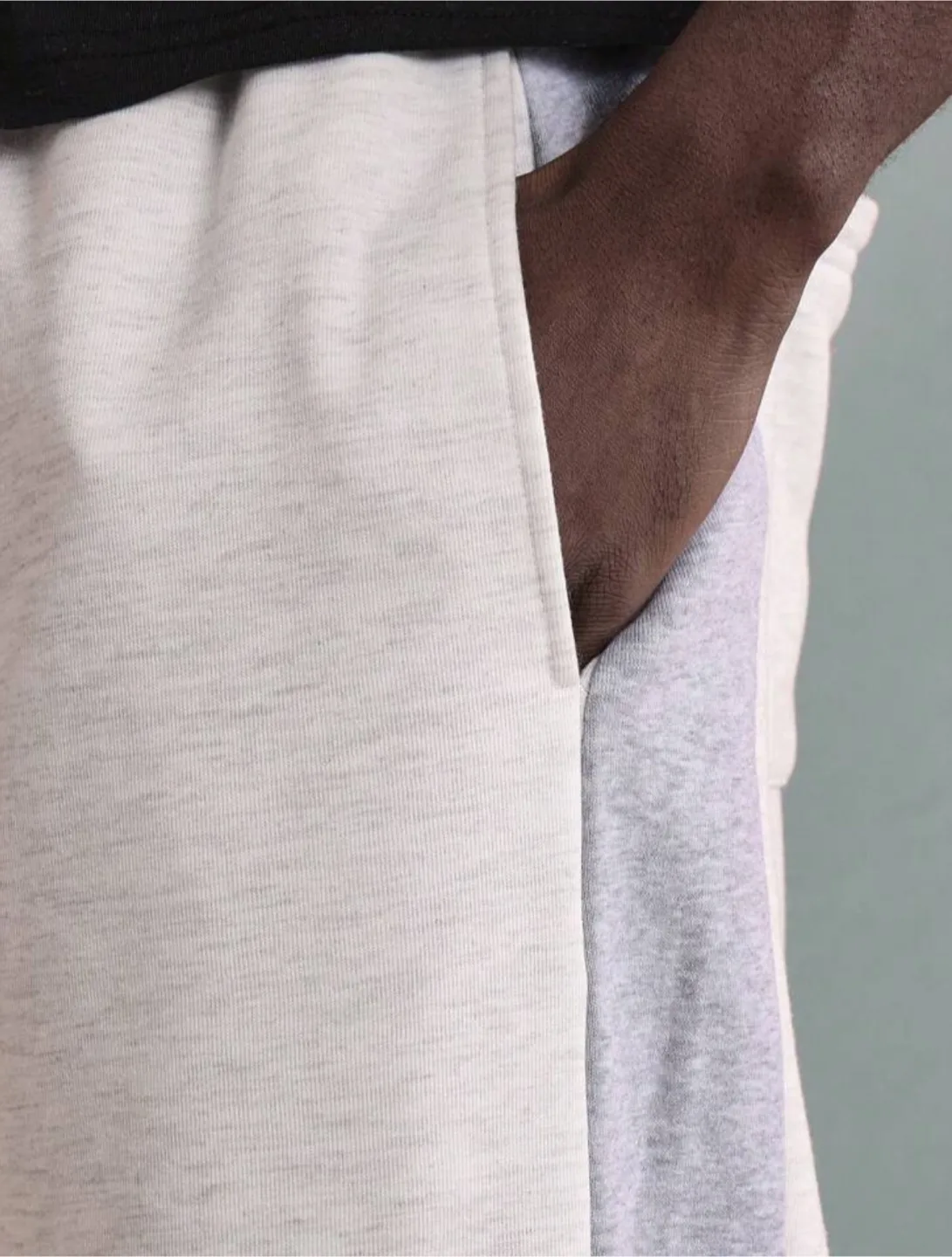 Boohoo Colour Block Wide Leg Joggers thumbnail