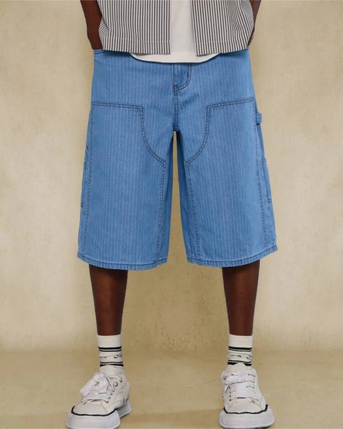 Boohoo Denim Shorts - Blue thumbnail