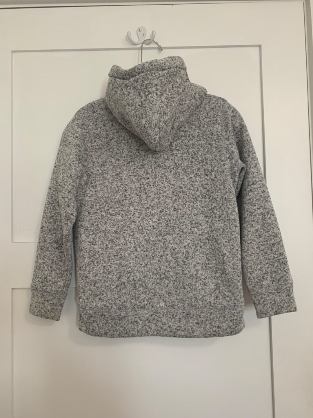 Old Navy Grey Sherpa-Lined Hoodie - Size L (10-12) - photo 3