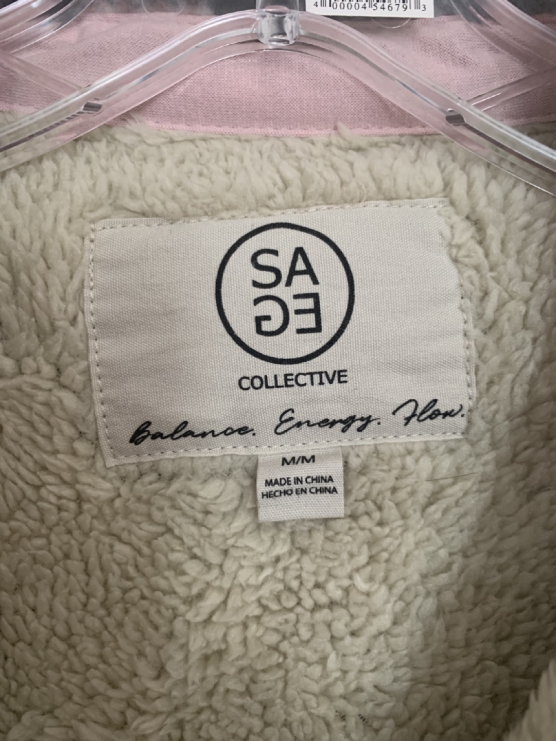 Sage Collective Plaid Sherpa Shacket - Size M - photo 2