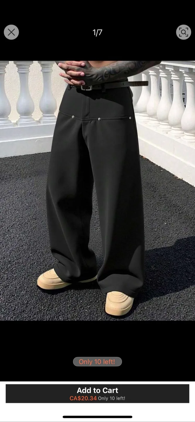 Wide Leg Black Pants thumbnail