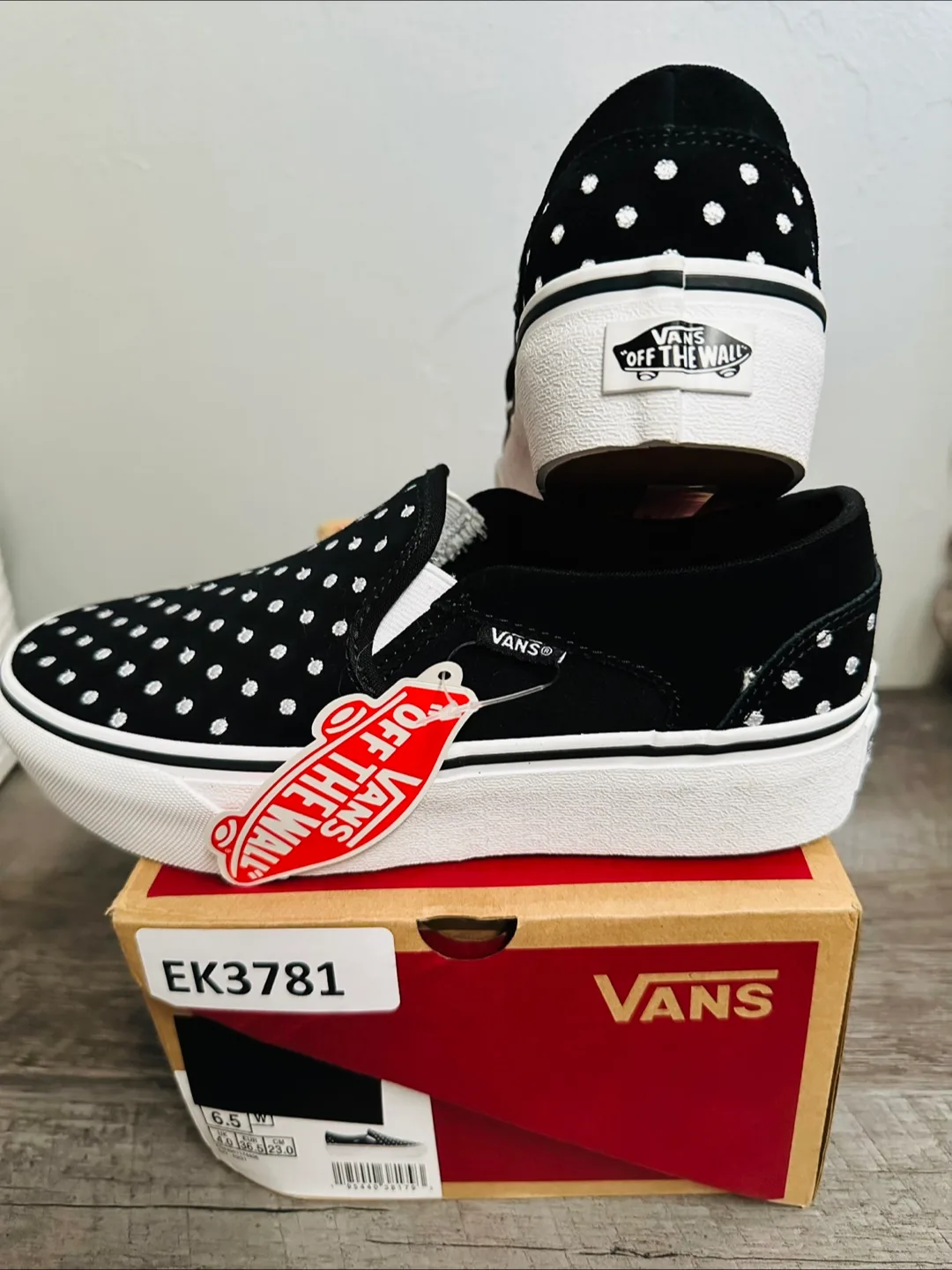 Vans Slip-On Platform Polka Dot Shoes (NEW) thumbnail