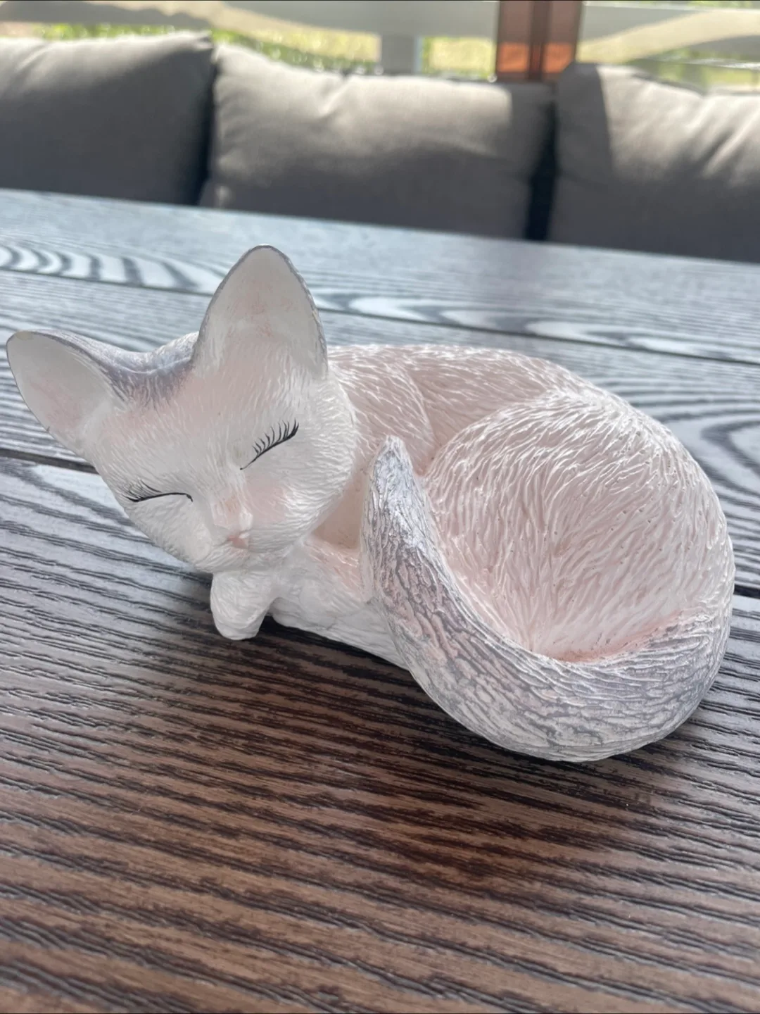 Vintage Sleeping Cat Figurine thumbnail