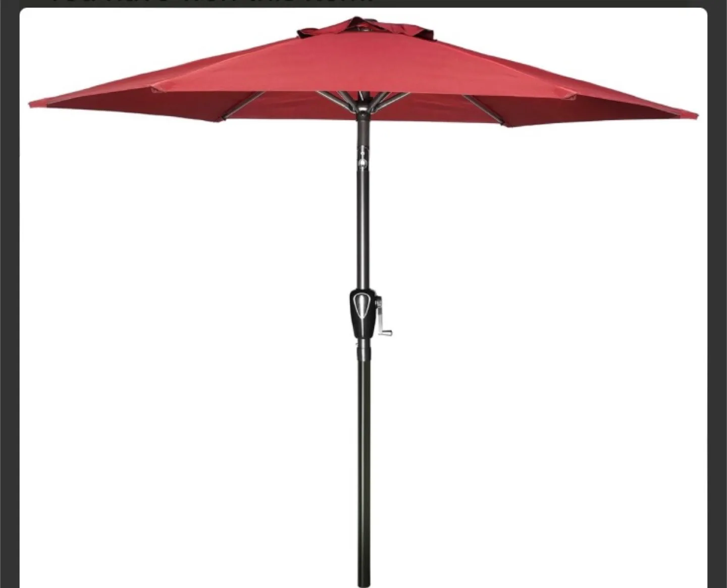 Red Patio Umbrella-9ft brand new in box thumbnail
