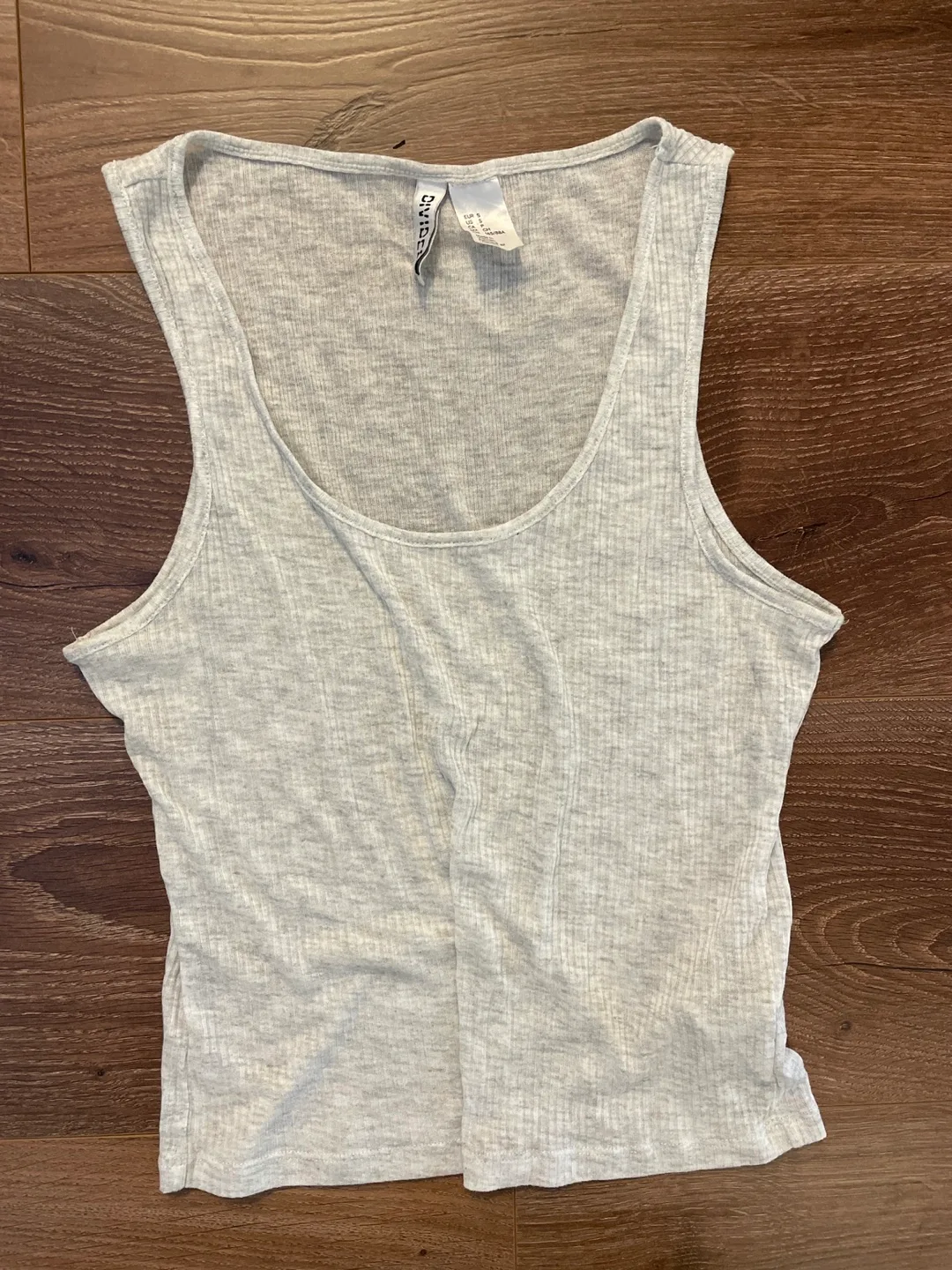 H&M Divided Grey Tank Top - Size S thumbnail