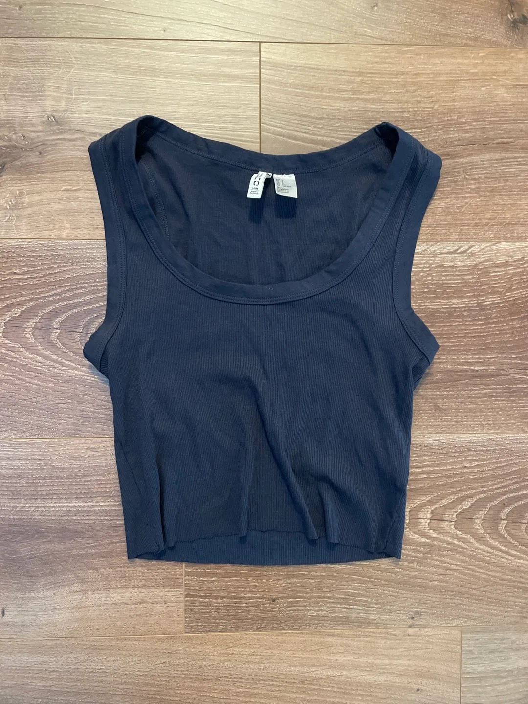 H&M Divided Ribbed Tank Top - Size Small thumbnail
