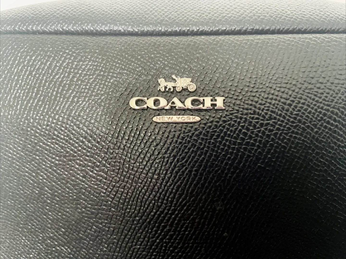 Coach Black Leather Wristlet image indicator(5)