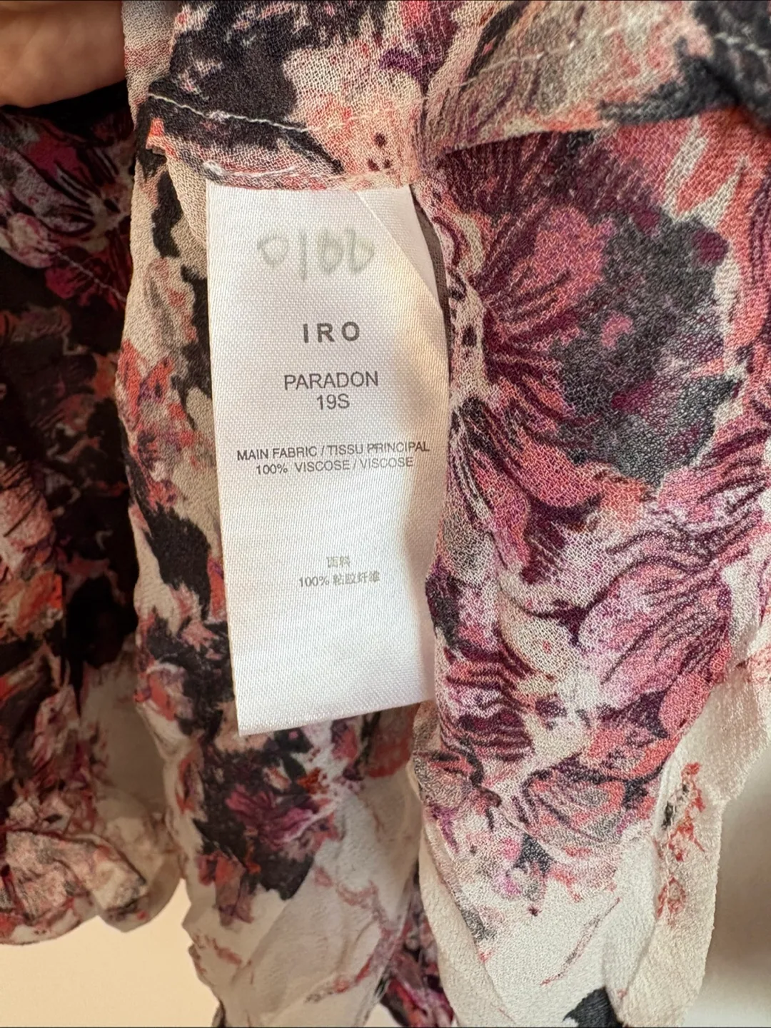 IRO Floral Print Wrap Blouse - Size 38 image indicator(6)