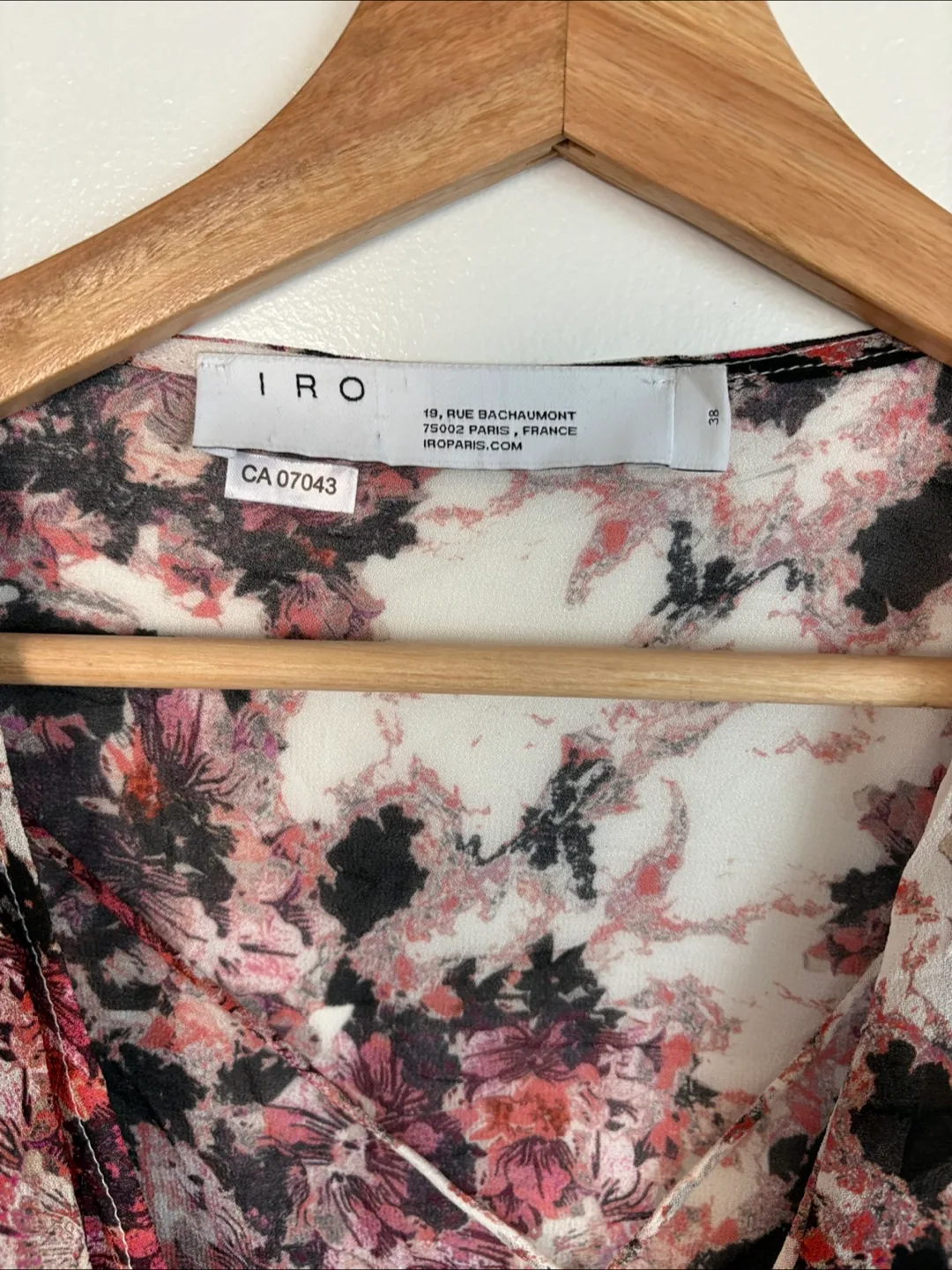 IRO Floral Print Wrap Blouse - Size 38 image indicator(5)