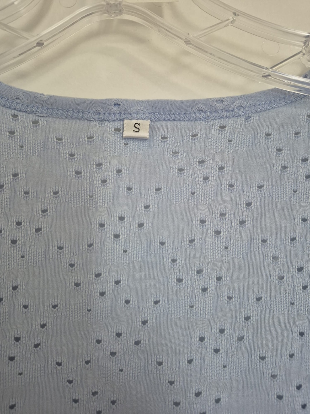 Light Blue Bolero, Cropped Cardigan - Size Small - photo 3