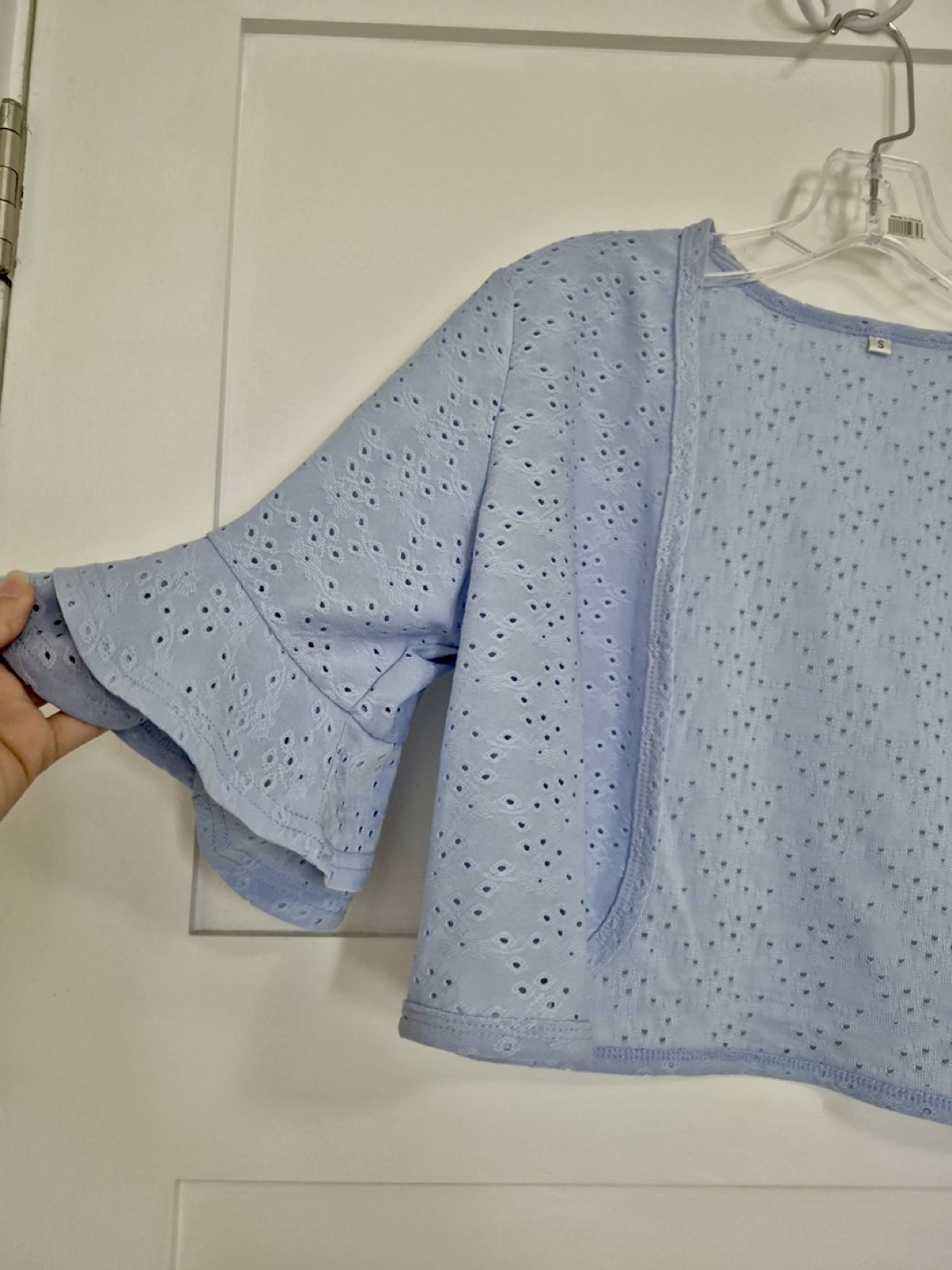 Light Blue Bolero, Cropped Cardigan - Size Small - photo 2