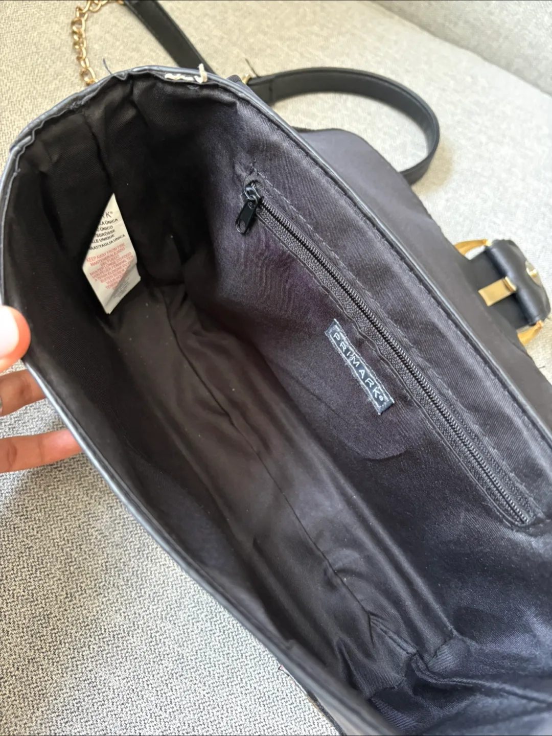 Primark Black Floral Embroidered Crossbody Bag image indicator(4)