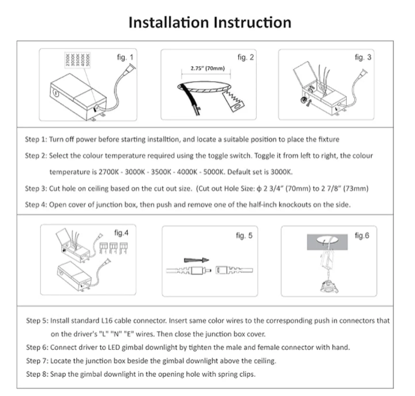 Popanu 3" LED Recessed Lighting - Black image indicator(6)