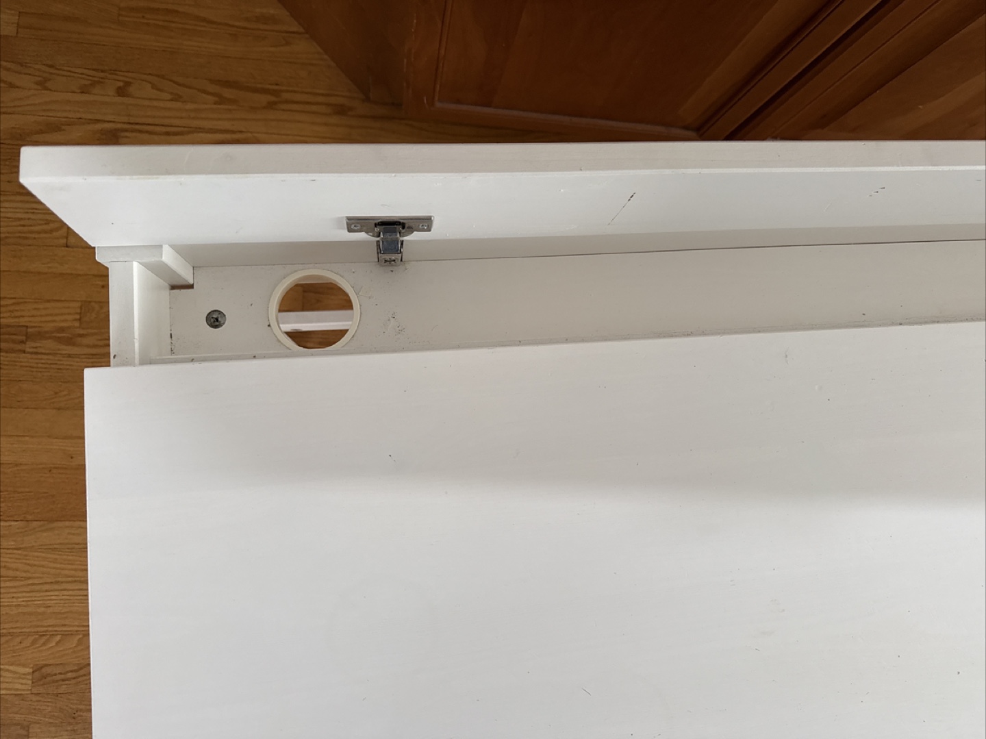 White wood IKEA Desk with Drawers - photo 4