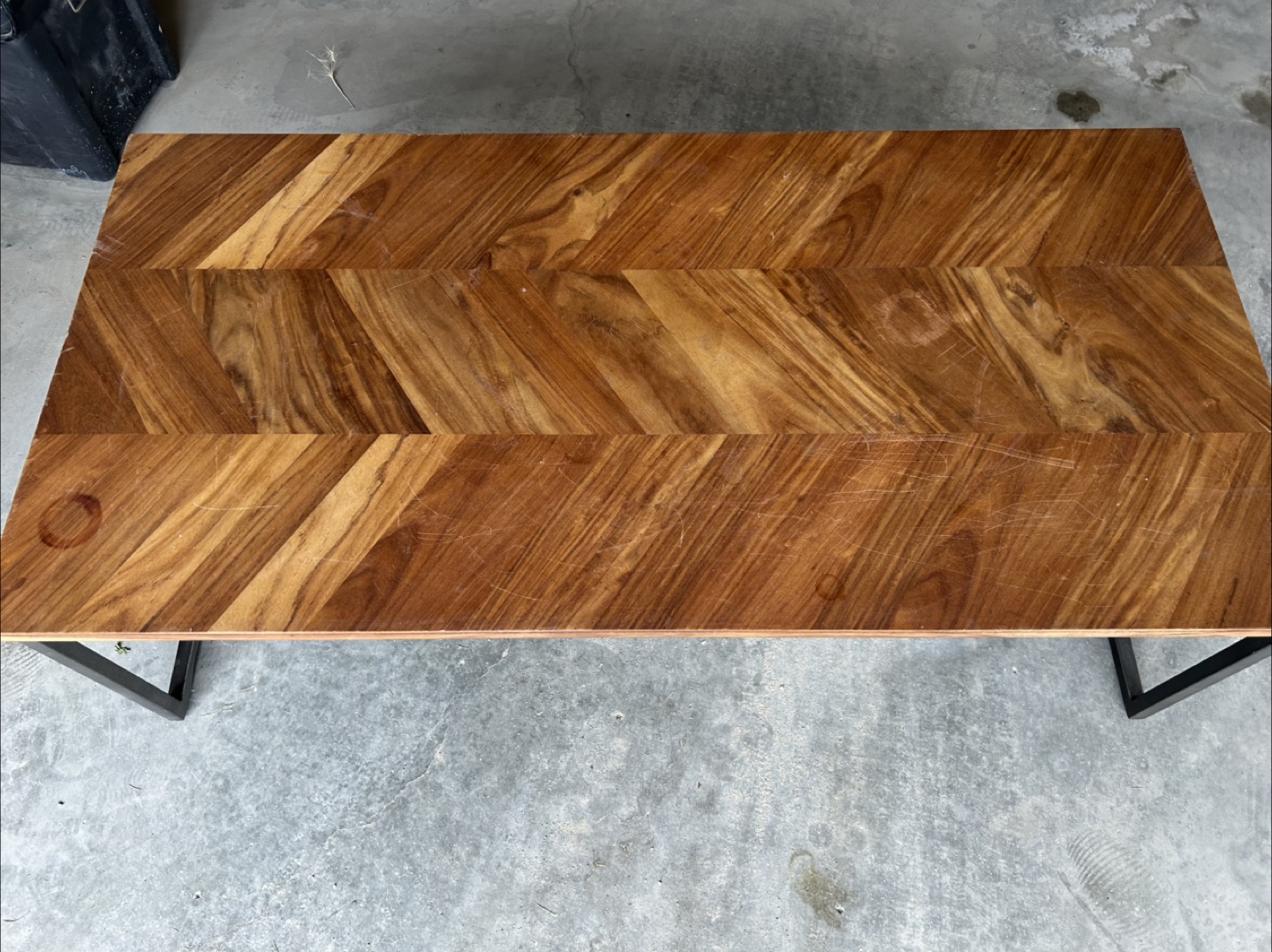 Wood Coffee Table with Metal Legs - photo 2