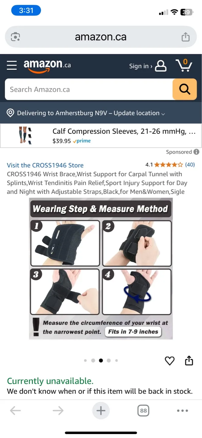 Landmark Medical Premier Wrist Brace, Medium image indicator(3)