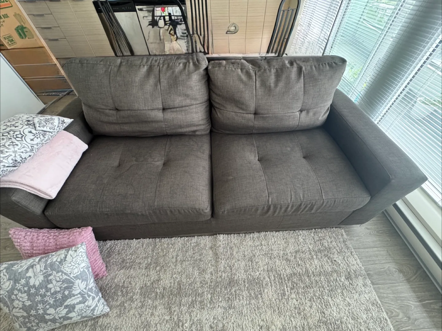 Comfortable Grey Sofa image indicator(8)