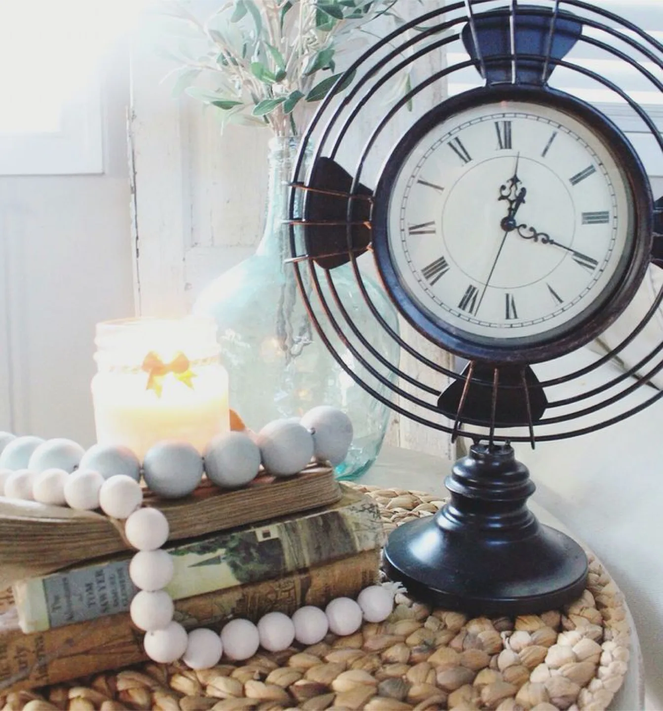 Decorative Black Metal Clock thumbnail