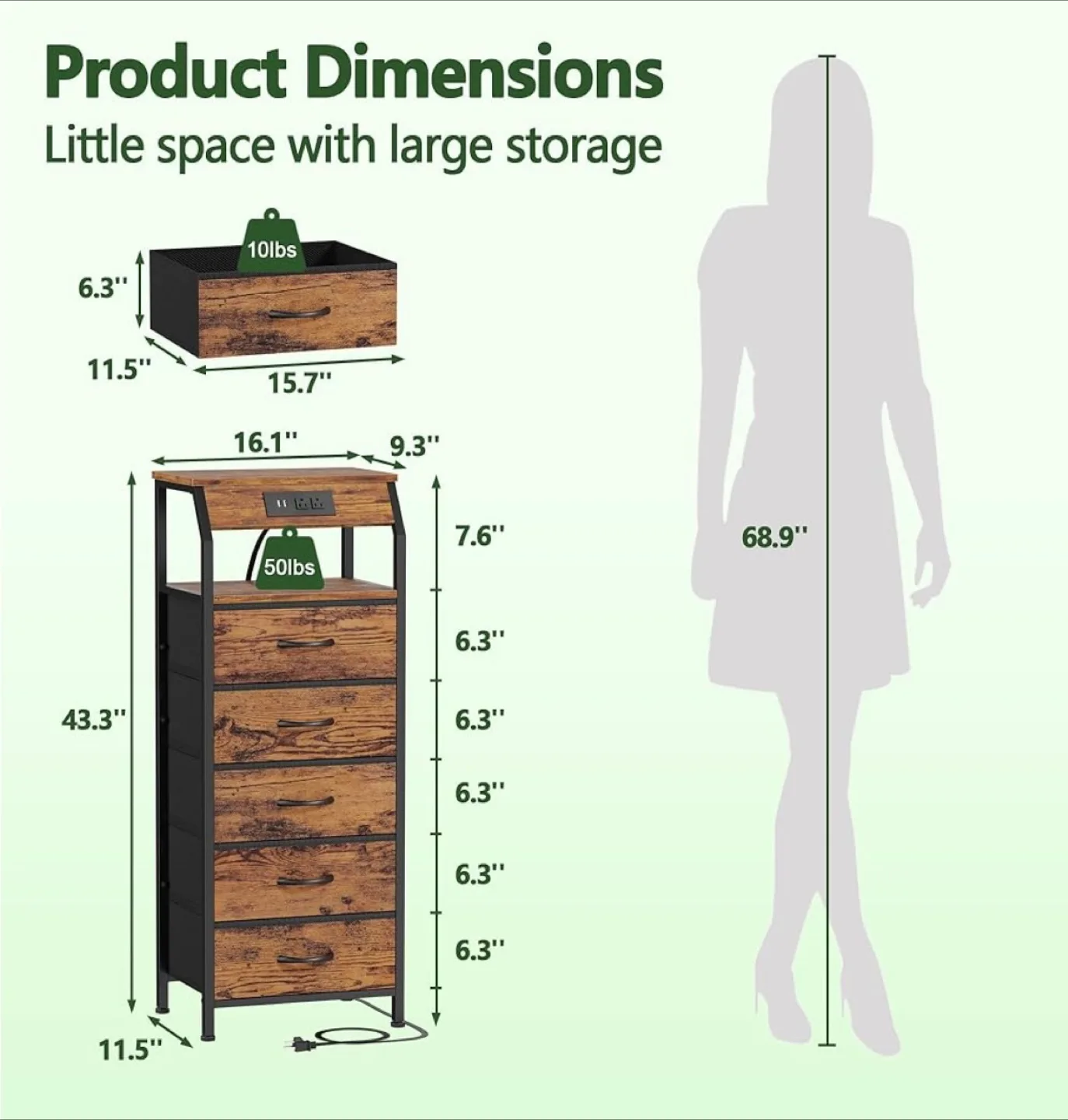 MOVE OUT SALE | Dresser with Charging Station image indicator(2)
