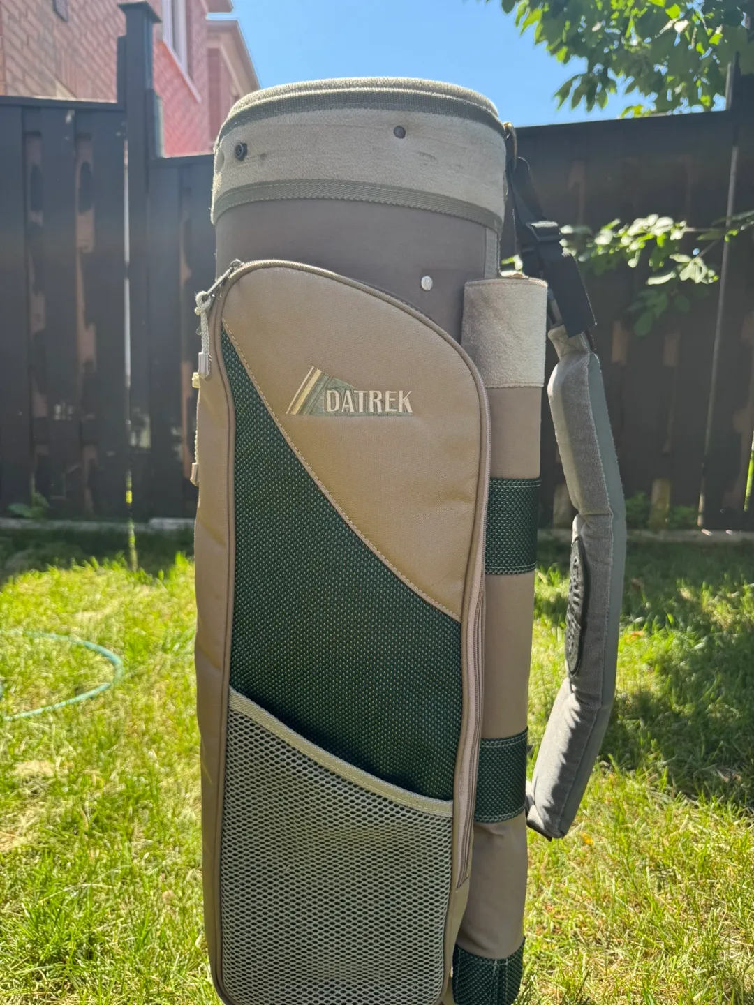 Datrek Golf Bag - Beige & Green thumbnail