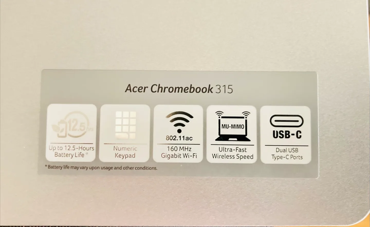 BRAND NEW!! Acer Chromebook 315 image indicator(2)