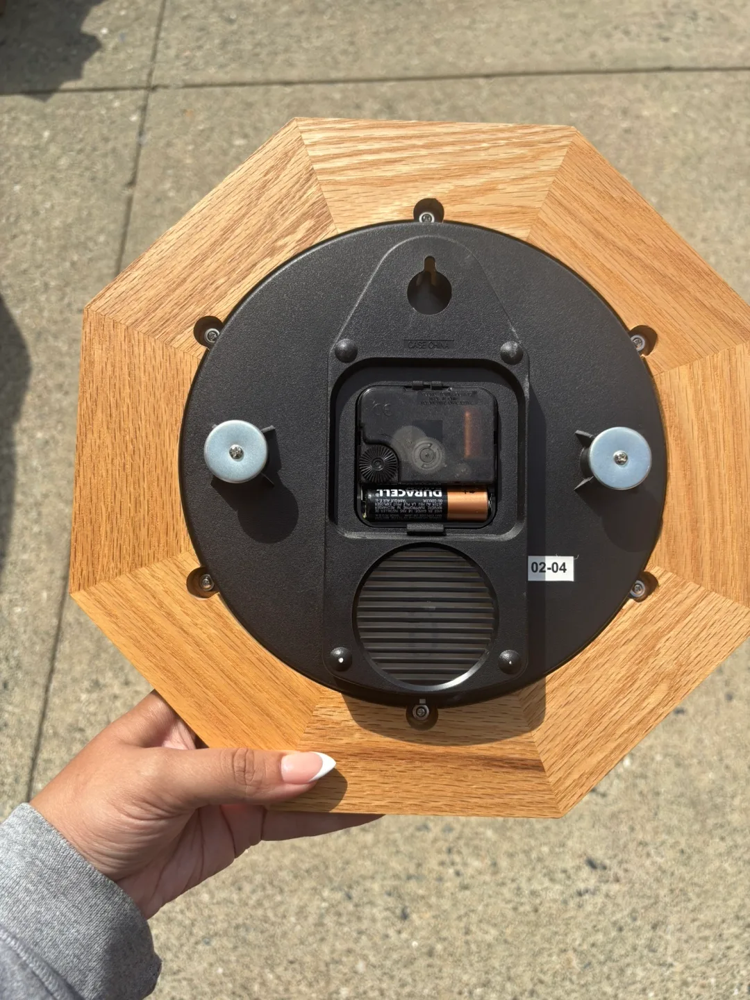 Octagon Wooden Wall Clock image indicator(2)