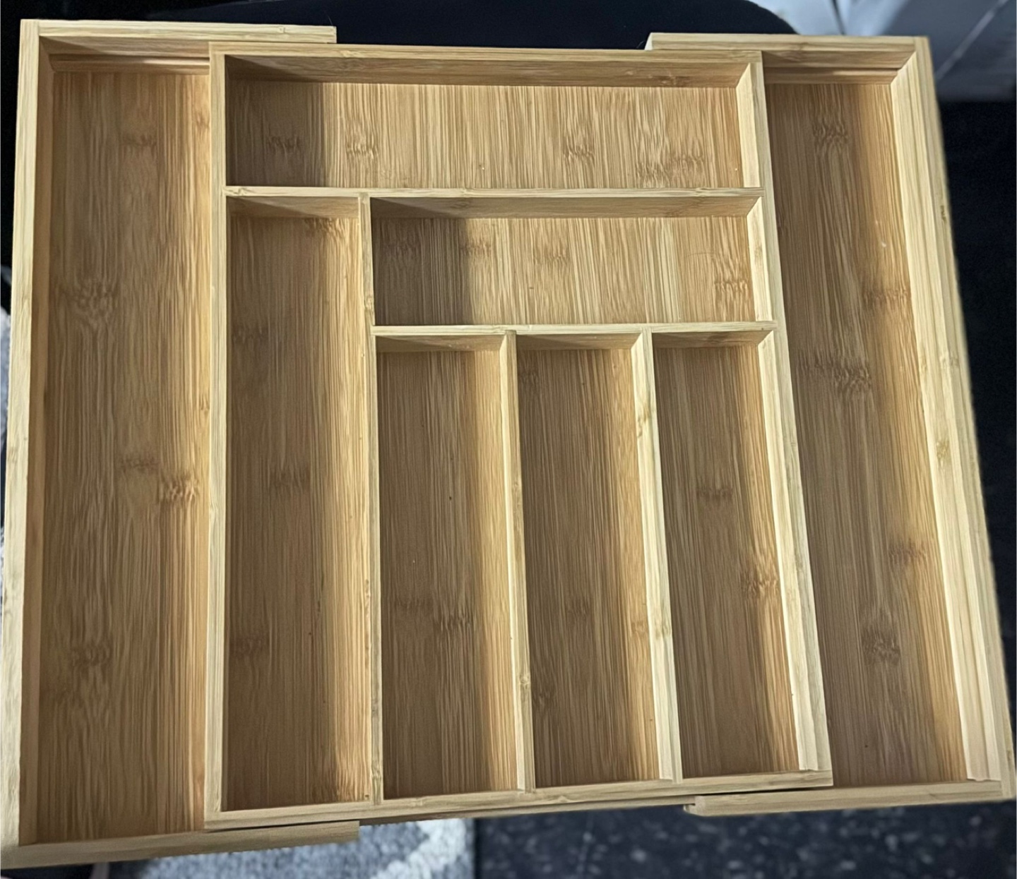 Adjustable Bamboo Drawer Organizer - photo 2