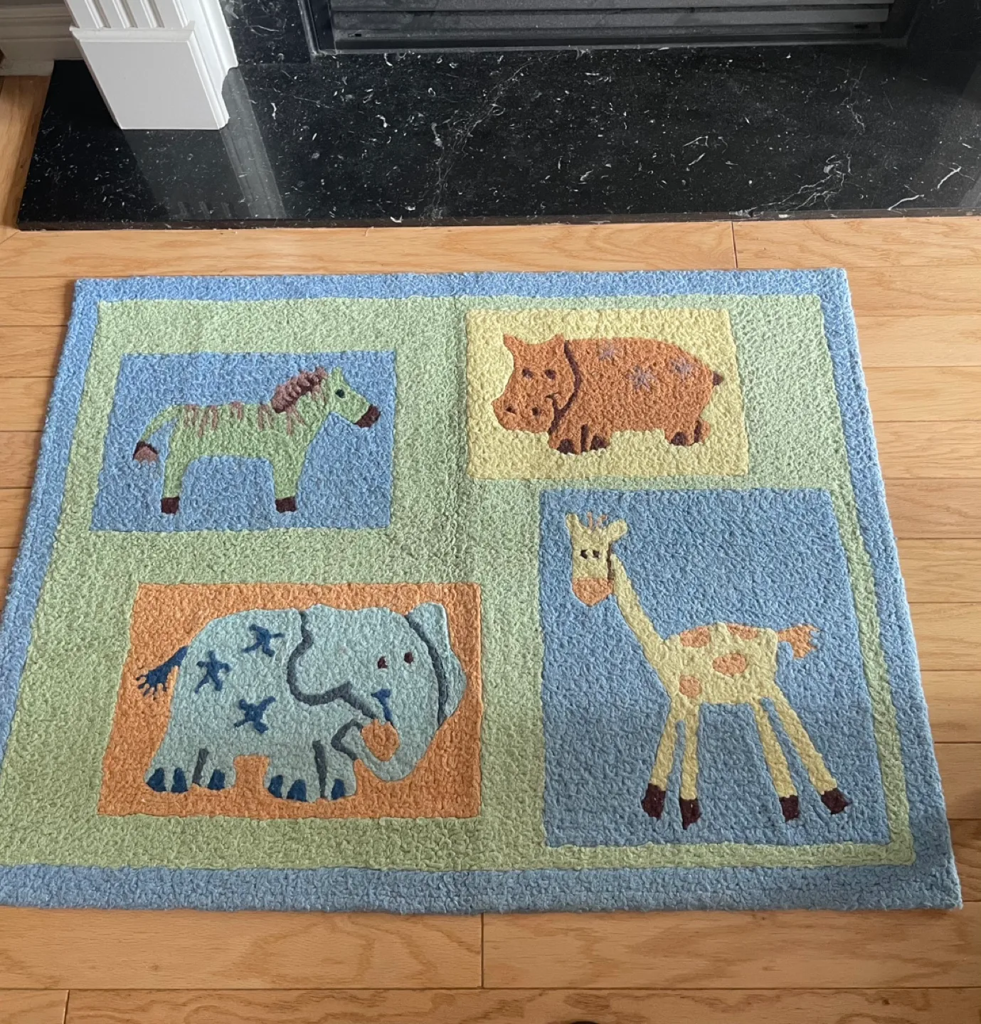 Kids pile non slippery rug thumbnail