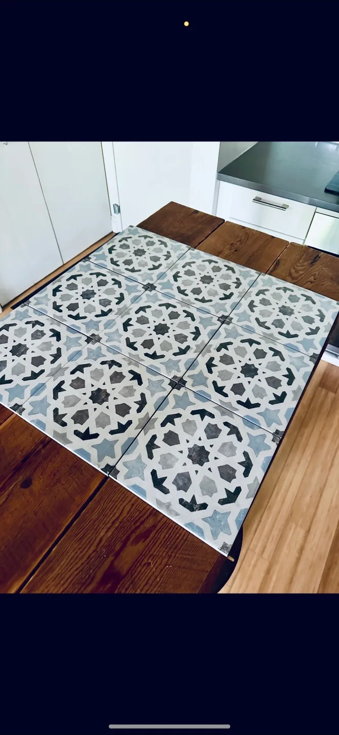 10 HAND PAINTED ITALIAN CERAMIC TILES FOR CRAFT PROJECT thumbnail