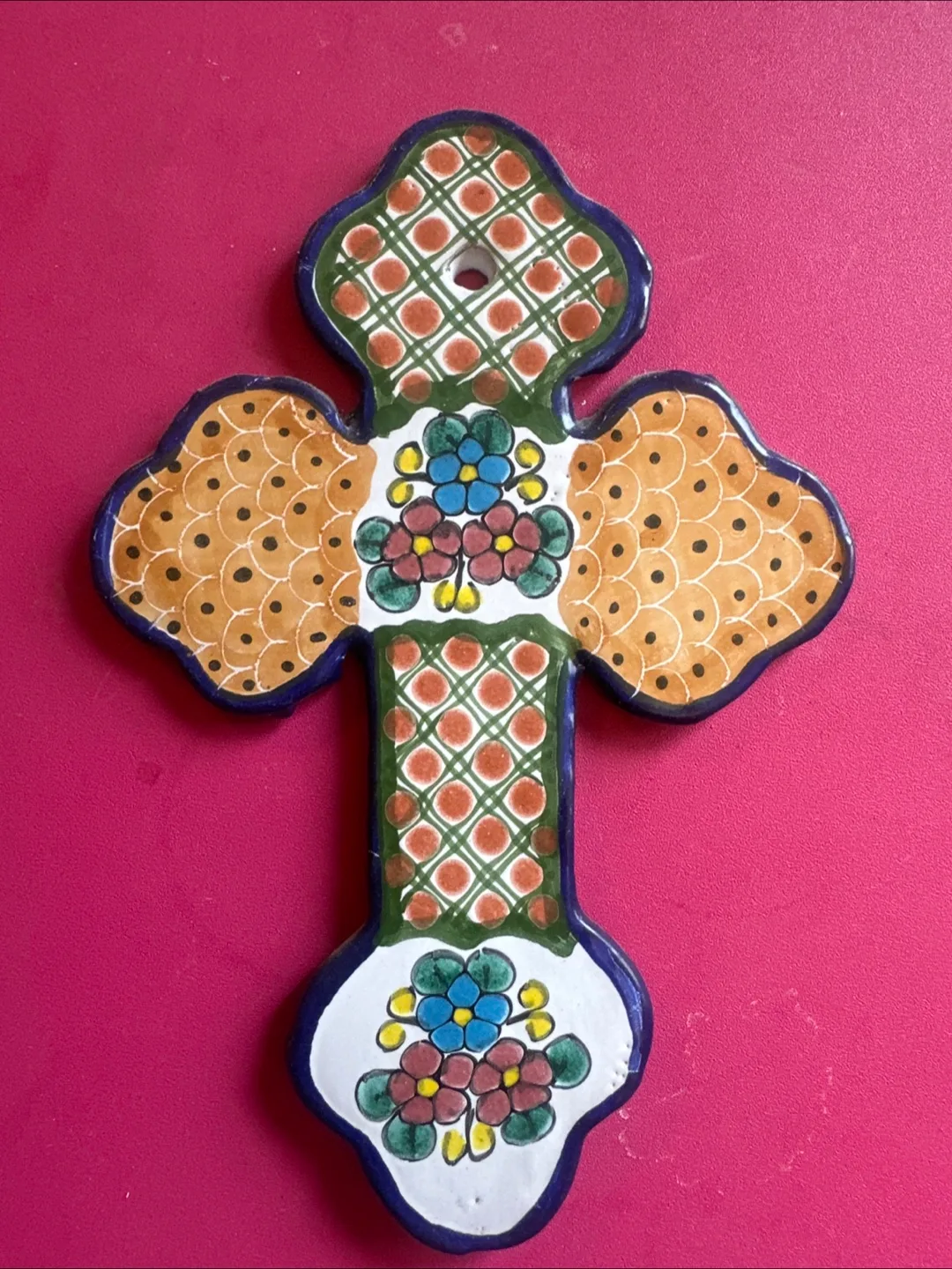 Handmade Ceramic Cross Wall Decor thumbnail