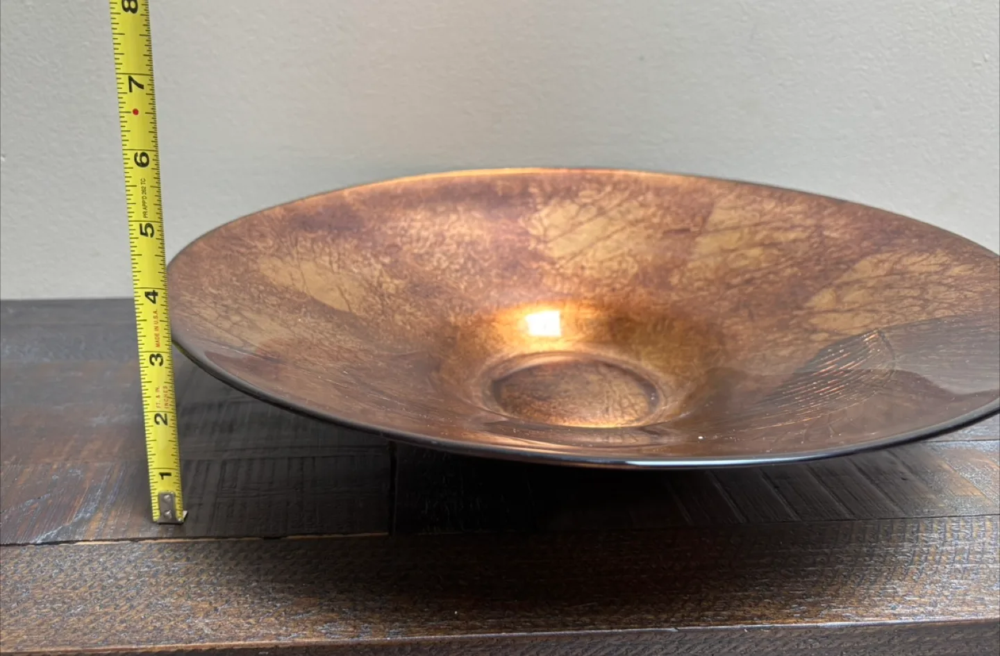 Decorative Brown Glass Bowl - 16 Inches image indicator(4)