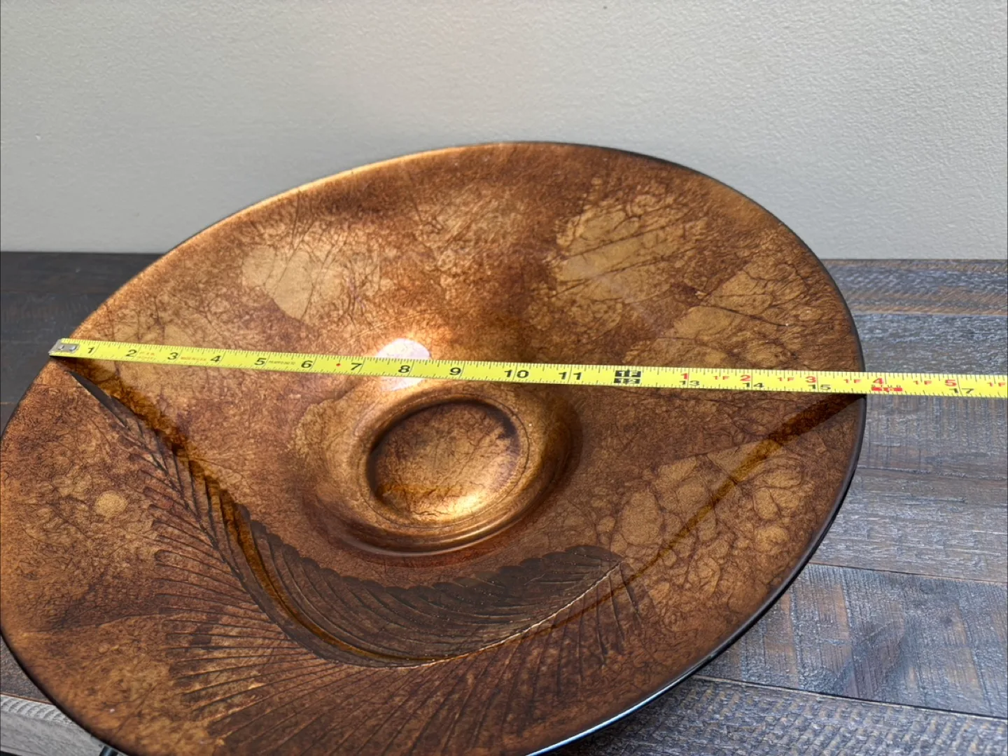 Decorative Brown Glass Bowl - 16 Inches image indicator(3)