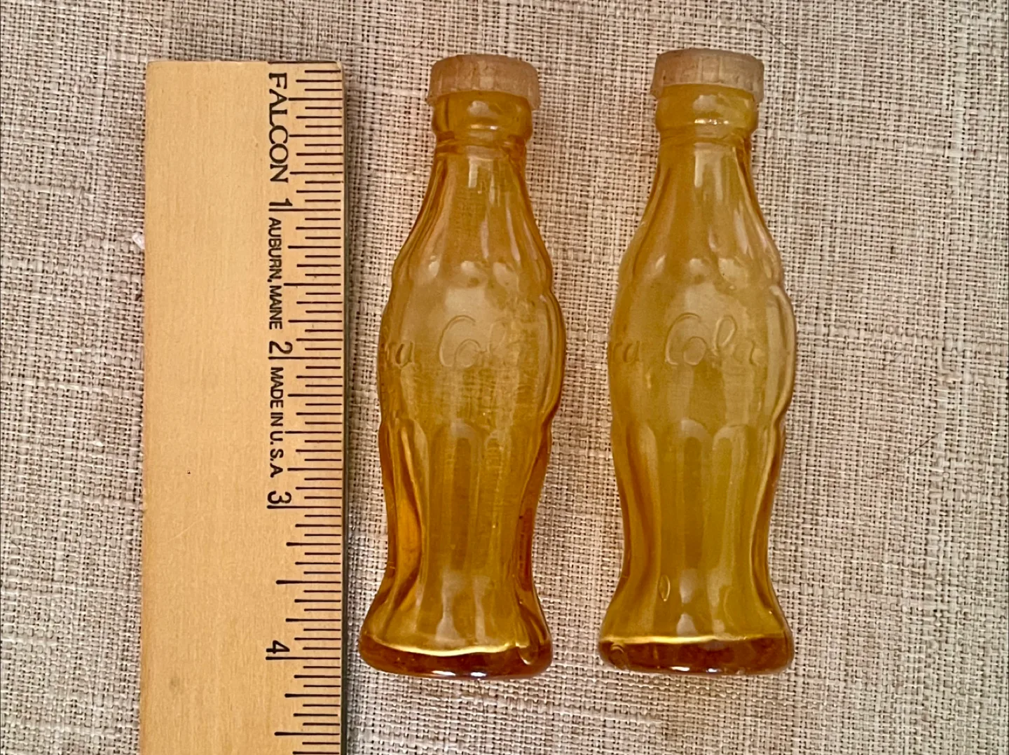 Vintage Coca Cola Glass Bottle Salt & Pepper Shakers thumbnail