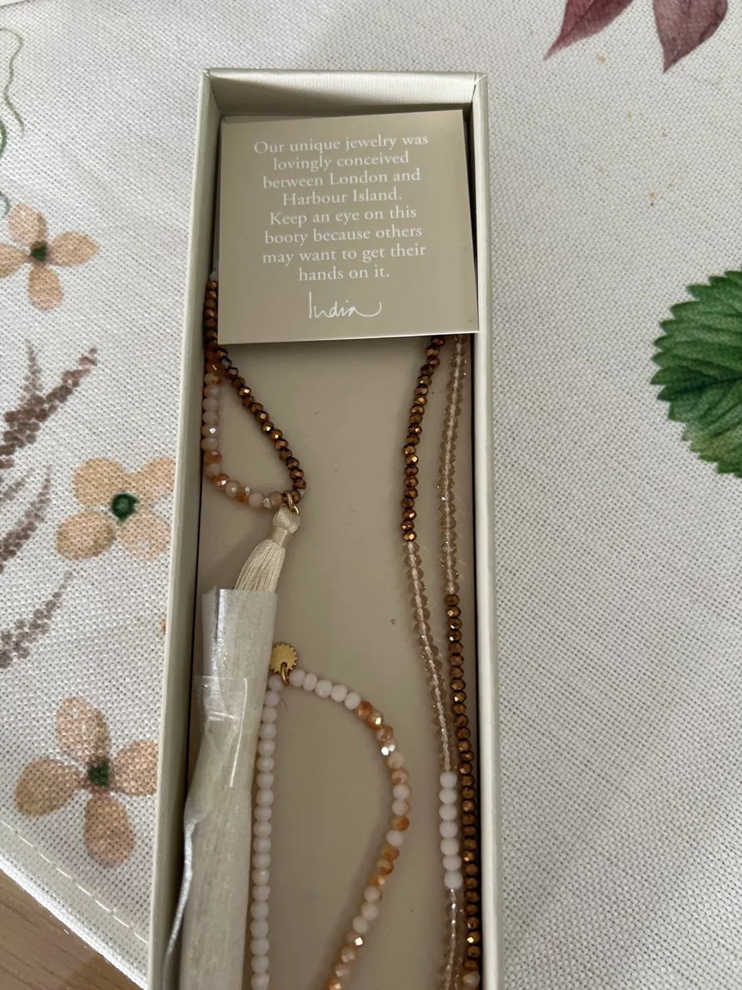 India Boutique Necklace Wild Grass- Brand New in Box image indicator(2)