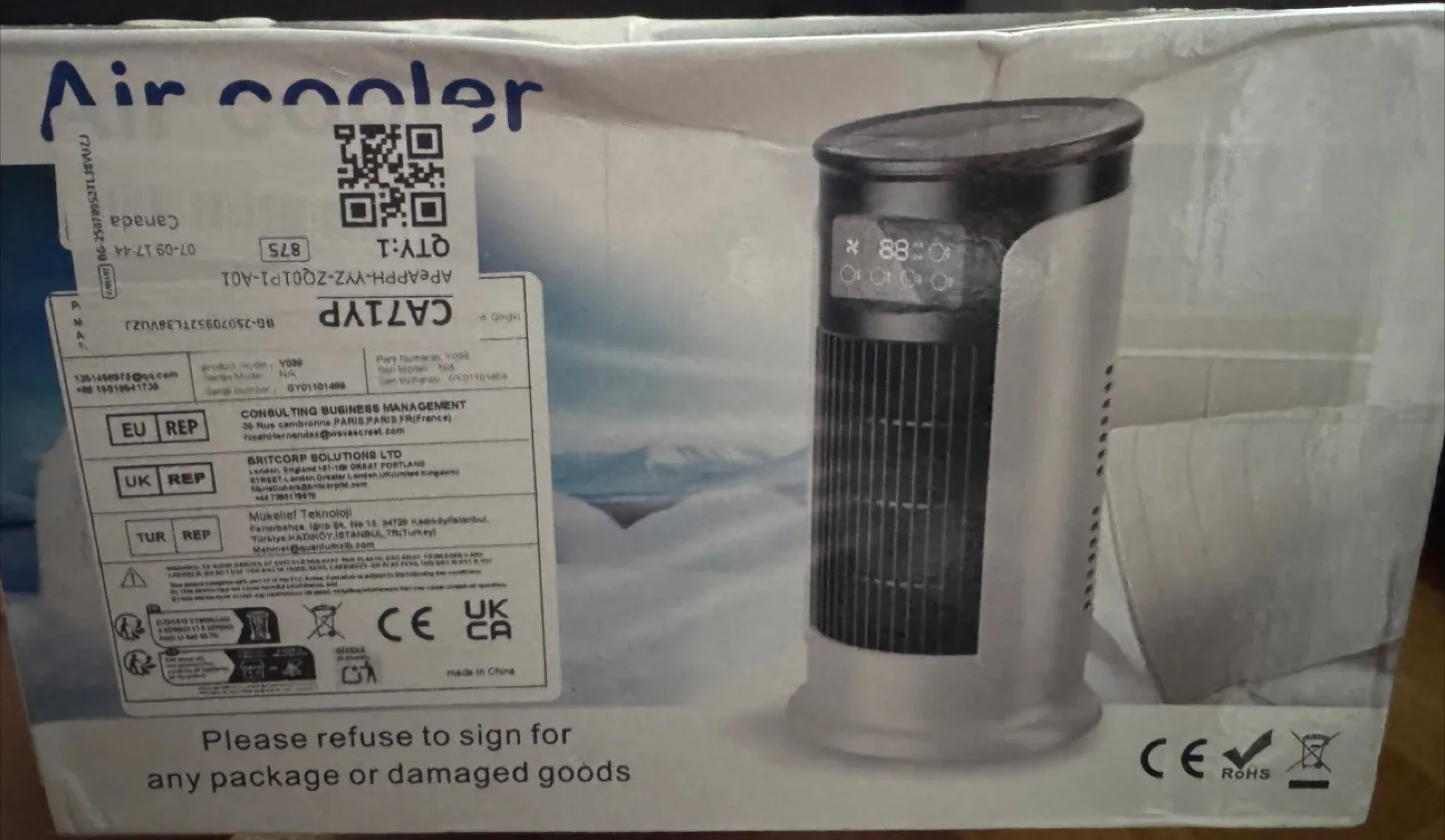 BNIB Air Cooler Y099 thumbnail