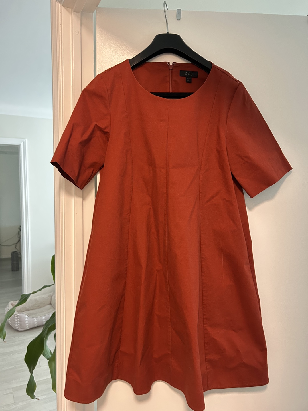 COS Orange Dress with Pockets, Size EUR 36/S - photo 2