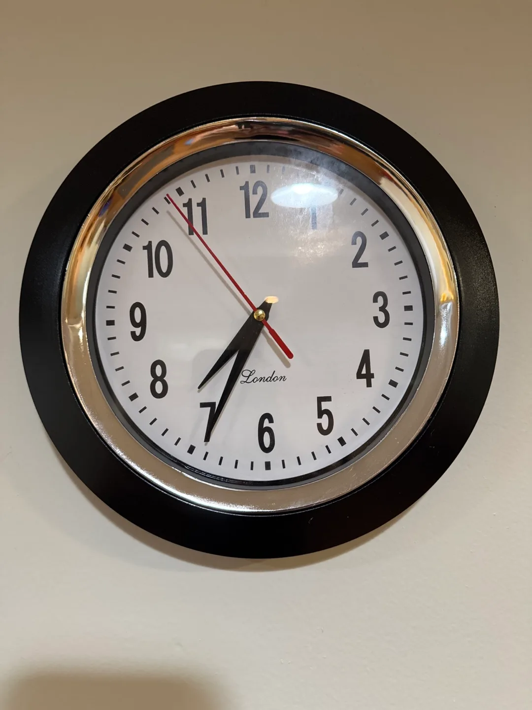 London Black Wall Clock thumbnail