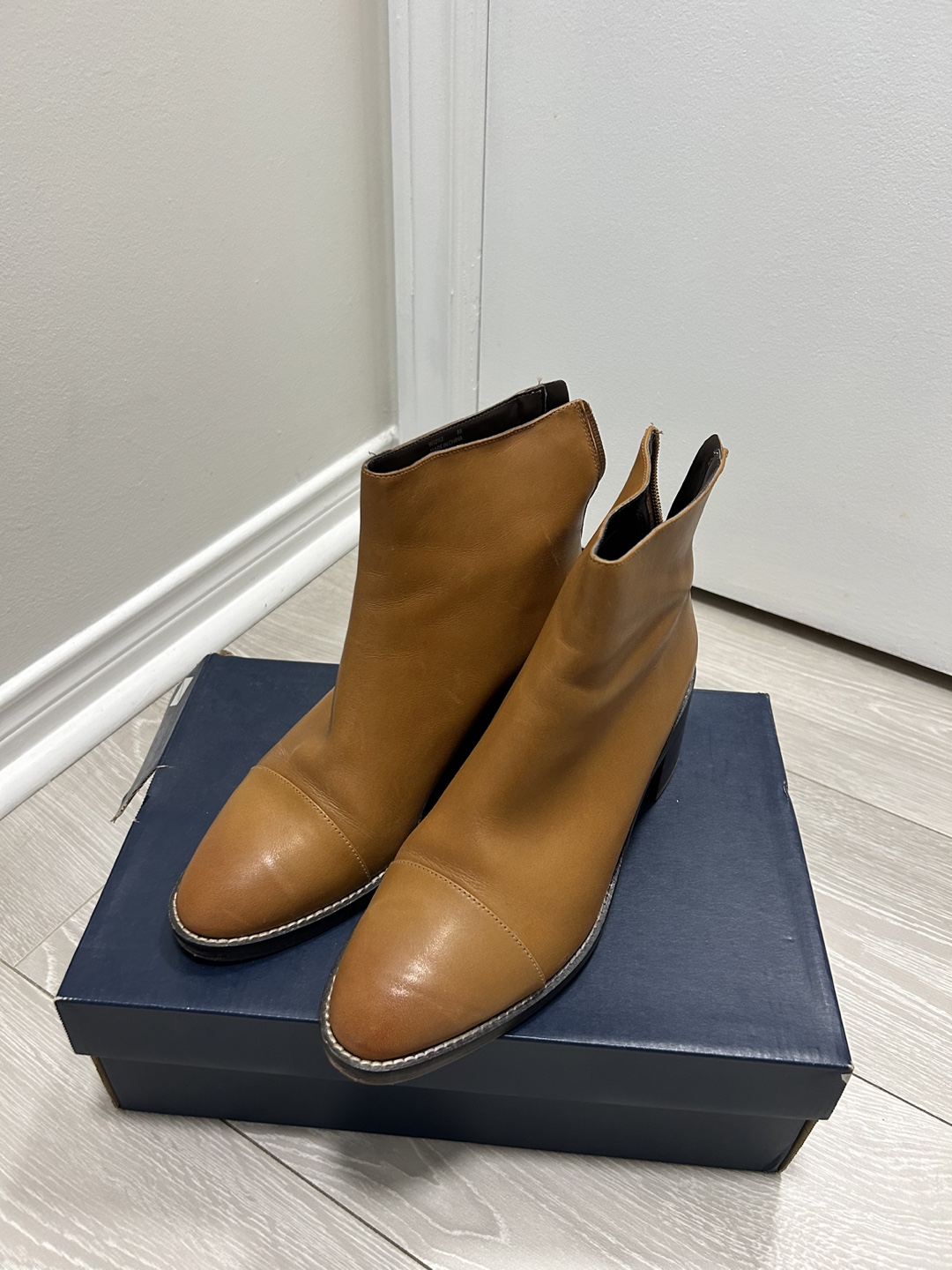 Like New Cole Haan Waterproof Leather Booties - Size 8