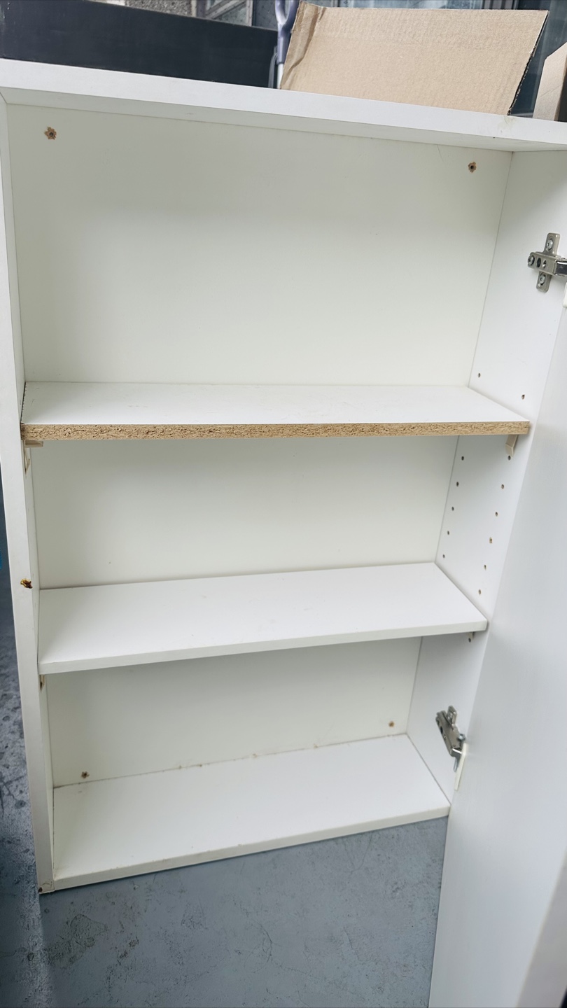 White Cabinet with Shelves