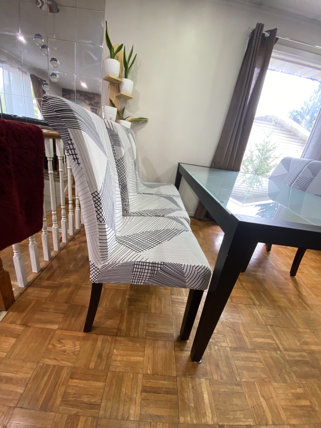 Dining Table with 6 Chairs - Glass Top - photo 5