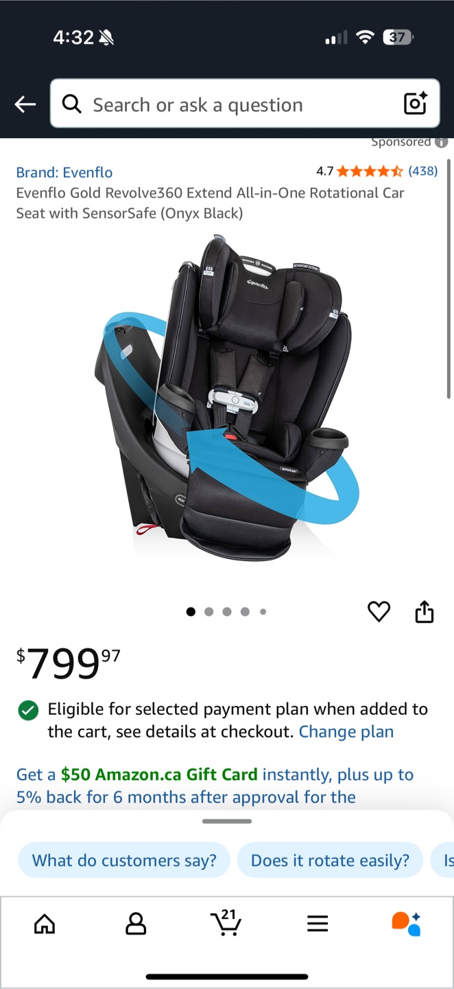 Evenflo Gold Revolve360 Extend All-in-One Car Seat - photo 4