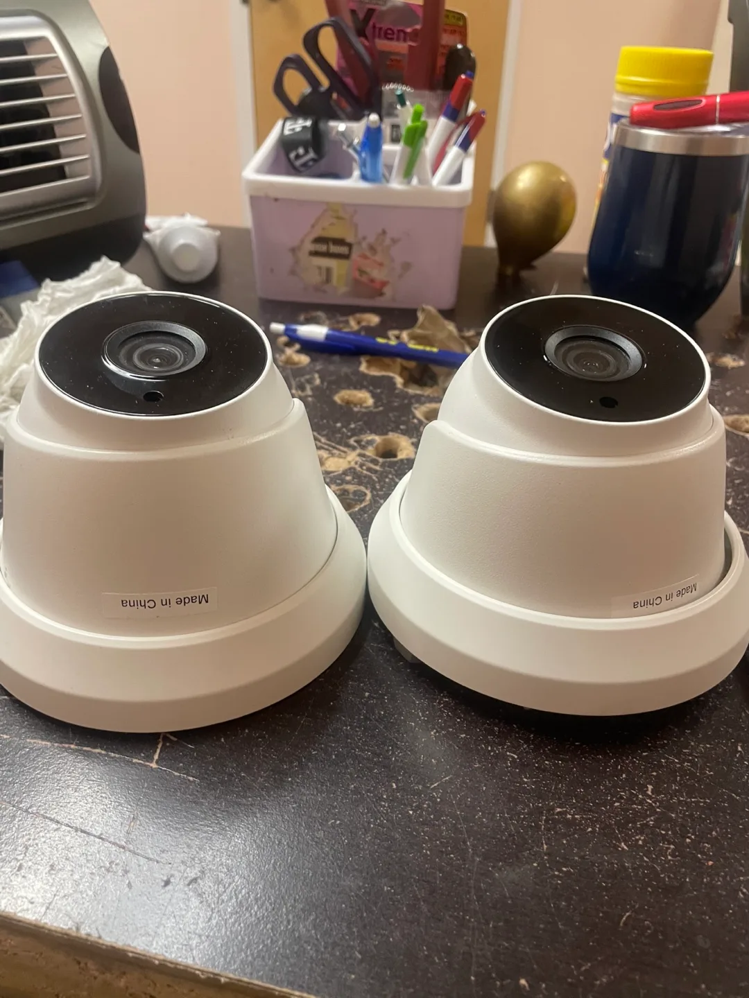 White Dome Security Cameras - Set of 2 thumbnail
