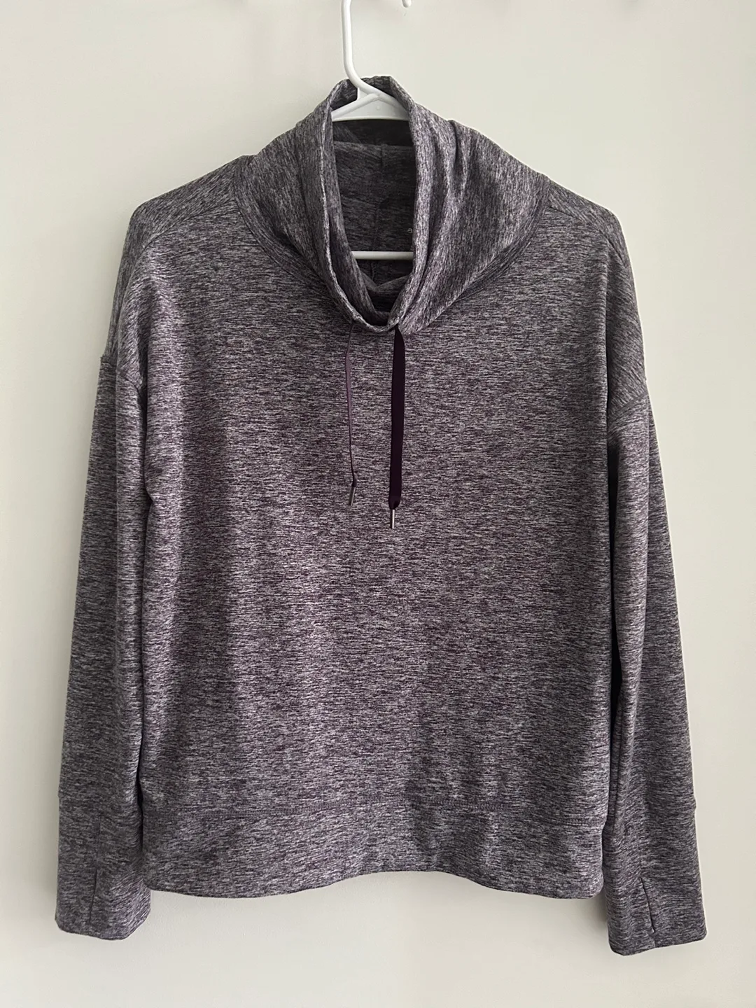 Apana Heather Purple Activewear Pullover - Size M thumbnail
