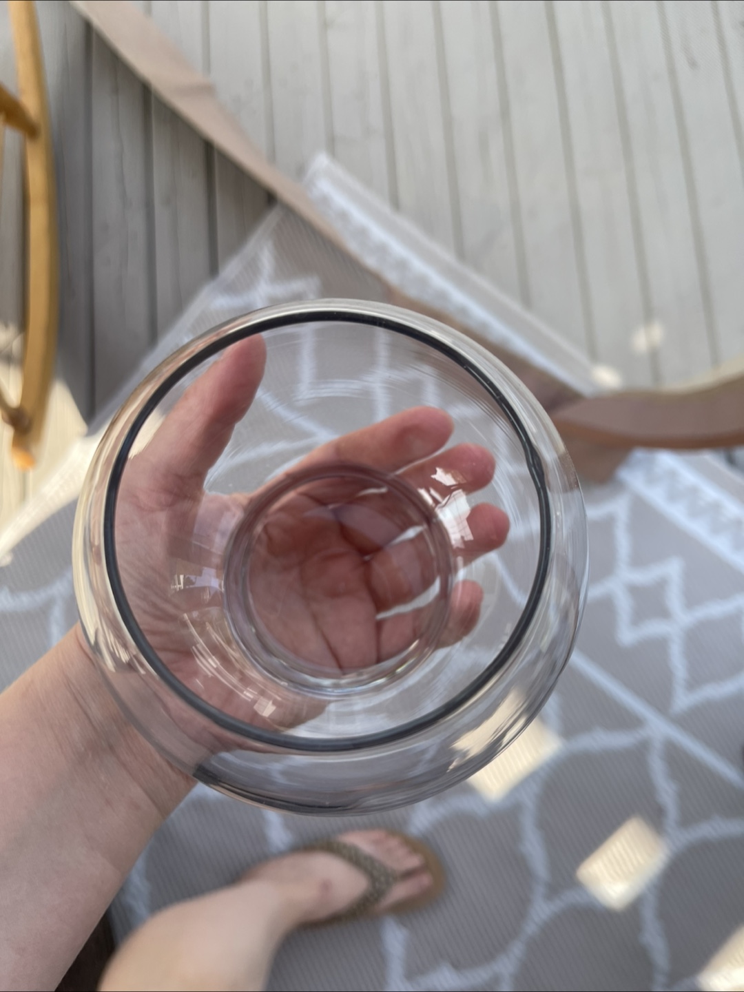 Small Round Glass Vase - photo 2