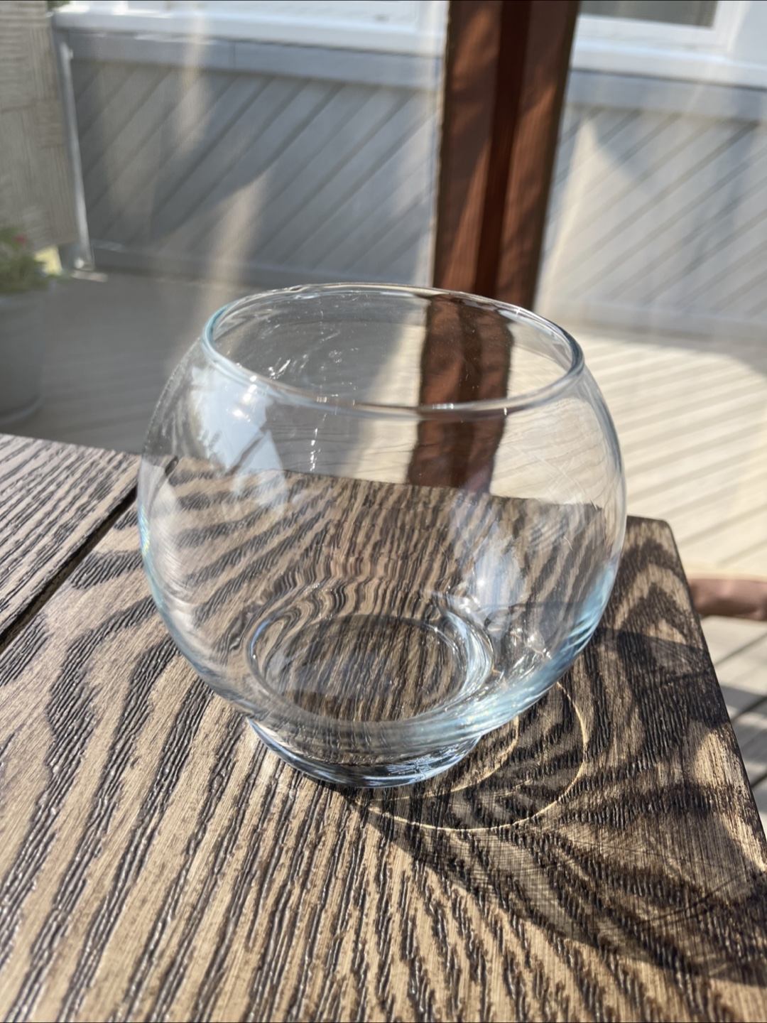 Small Round Glass Vase - photo 3