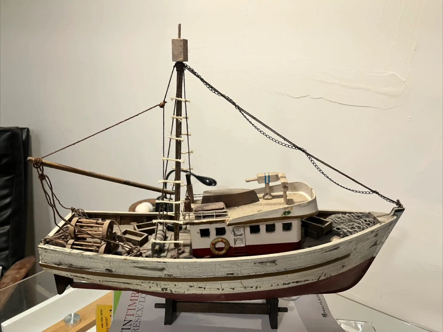 Vintage Decorative Model Fishing Boat thumbnail