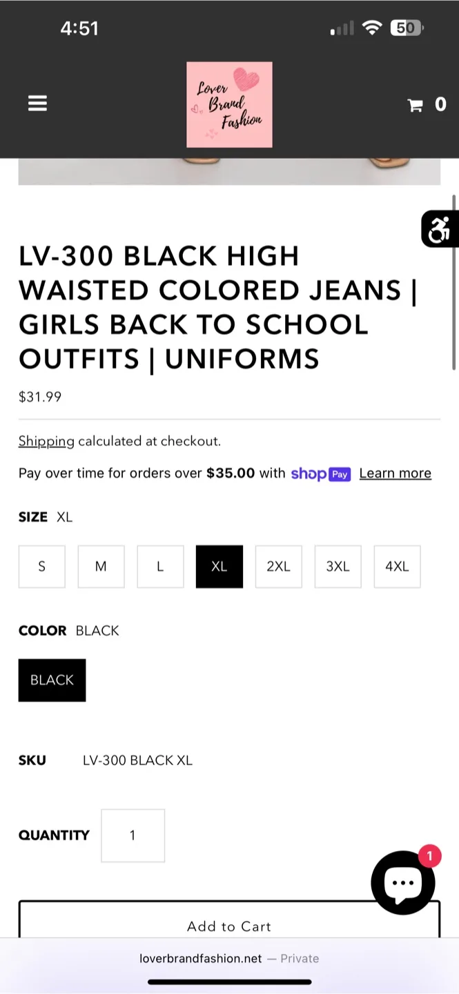 Black High Waisted Jeans image indicator(4)