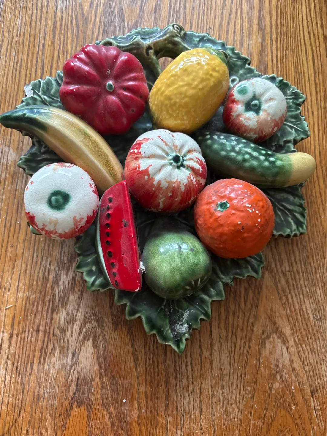 Vintage Ceramic Fruit Wall Decor thumbnail