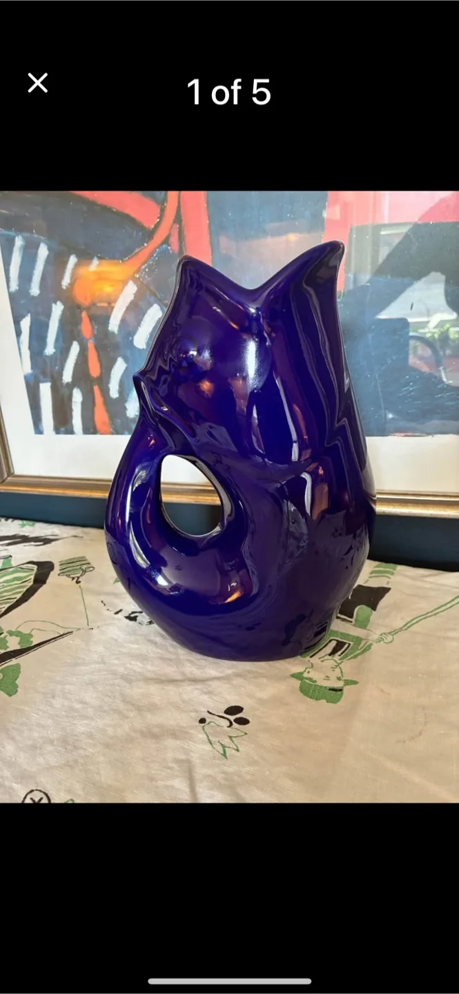 GurglePot Pitcher - Dark Blue thumbnail
